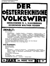 Der österreichische Volkswirt