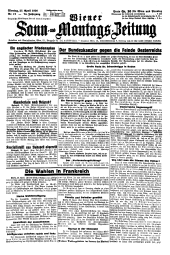 Wiener Sonn- und Montags-Zeitung