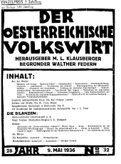 Der österreichische Volkswirt