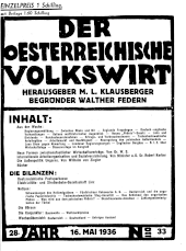 Der österreichische Volkswirt