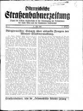 Österreichische Straßenbahnerzeitung