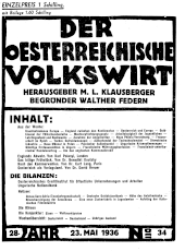 Der österreichische Volkswirt