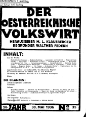 Der österreichische Volkswirt