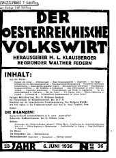 Der österreichische Volkswirt