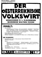 Der österreichische Volkswirt