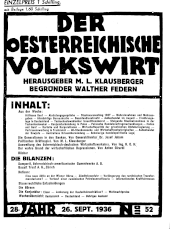 Der österreichische Volkswirt