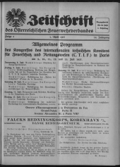 Zeitschrift d. Österr. Reichs-Verbandes f. Feuerwehr- und Rettungswesen