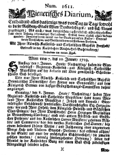 Wiener Zeitung 17190107 Seite: 1