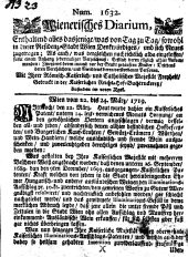 Wiener Zeitung 17190322 Seite: 1