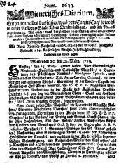 Wiener Zeitung 17190325 Seite: 1