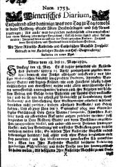 Wiener Zeitung 17200518 Seite: 1