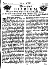 Wiener Zeitung 17220401 Seite: 1