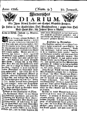 Wiener Zeitung 17260130 Seite: 1