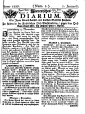 Wiener Zeitung 17270101 Seite: 1
