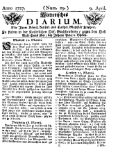 Wiener Zeitung 17270409 Seite: 1