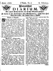 Wiener Zeitung 17271008 Seite: 1