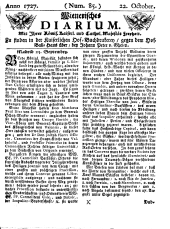 Wiener Zeitung 17271022 Seite: 1