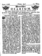 Wiener Zeitung 17280515 Seite: 1