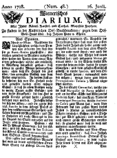 Wiener Zeitung 17280616 Seite: 1