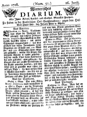 Wiener Zeitung 17280626 Seite: 1