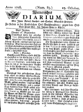 Wiener Zeitung 17281023 Seite: 1