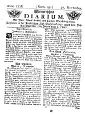 Wiener Zeitung 17281127 Seite: 1