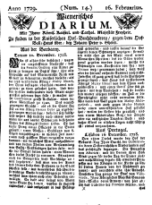 Wiener Zeitung 17290216 Seite: 1