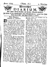 Wiener Zeitung 17290302 Seite: 1