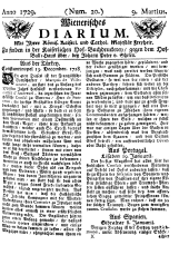 Wiener Zeitung 17290309 Seite: 1