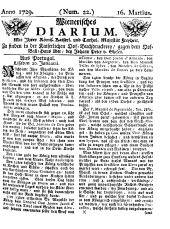 Wiener Zeitung 17290316 Seite: 1