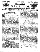 Wiener Zeitung 17291130 Seite: 1