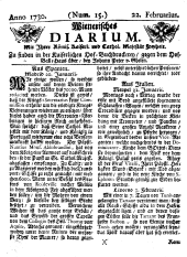 Wiener Zeitung 17300222 Seite: 1