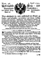 Wiener Zeitung 17300401 Seite: 11