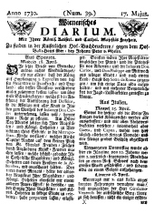 Wiener Zeitung 17300517 Seite: 1