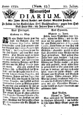 Wiener Zeitung 17300712 Seite: 1