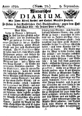 Wiener Zeitung 17300909 Seite: 1