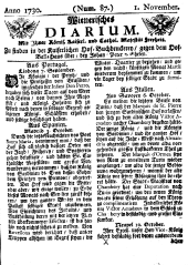 Wiener Zeitung 17301101 Seite: 1