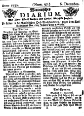 Wiener Zeitung 17301206 Seite: 1