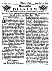 Wiener Zeitung 17310224 Seite: 1