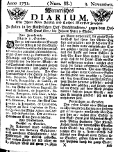 Wiener Zeitung 17311103 Seite: 1