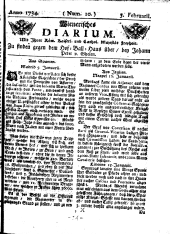 Wiener Zeitung 17340203 Seite: 1