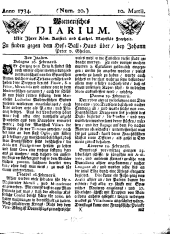 Wiener Zeitung 17340310 Seite: 1