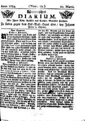 Wiener Zeitung 17340320 Seite: 1