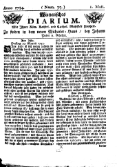 Wiener Zeitung 17340501 Seite: 1