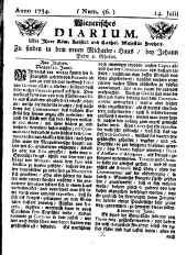 Wiener Zeitung 17340714 Seite: 1