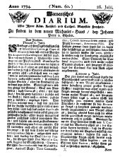 Wiener Zeitung 17340728 Seite: 1