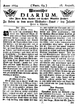 Wiener Zeitung 17340828 Seite: 1