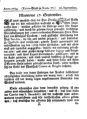 Wiener Zeitung 17340926 Seite: 1