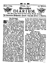 Wiener Zeitung 17390325 Seite: 1