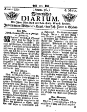 Wiener Zeitung 17390506 Seite: 1